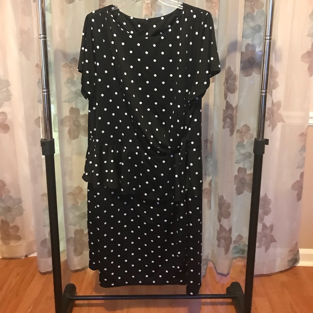 Black Polkadot Dress